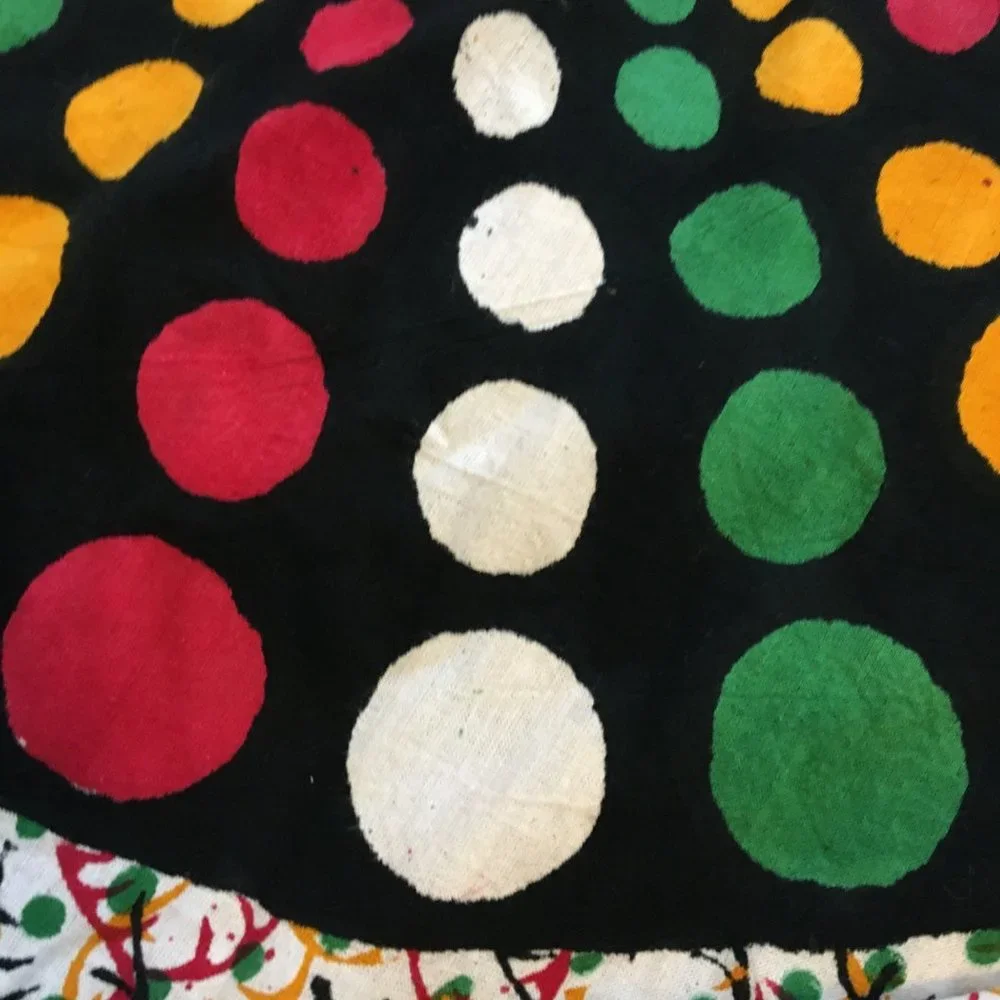 Vintage Hippie Wall Hanging Bed Covering, Dorm Room, Bought in India in the 80s